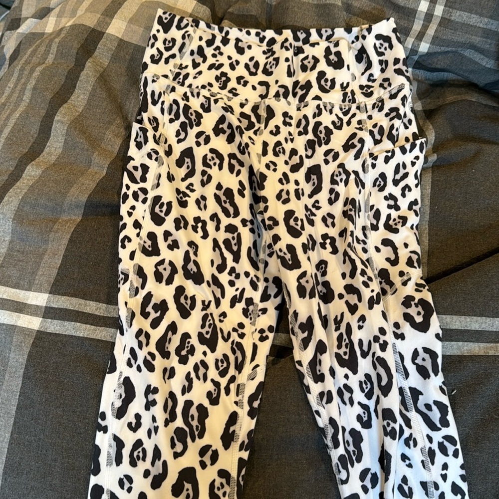 Fabletics leggings, cheetah print